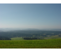 Widok z szybowiska w Bezmiechowej w kierunku Weremienia.