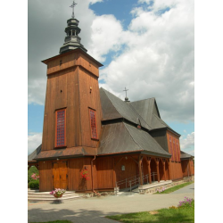 Zabytkowy kościół p.w. Podwyższenia Krzyża Świętego w Tokarach