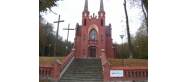Kościół parafialny neogotycki pw. Św. Izydora z 1908r. w Ruskowie